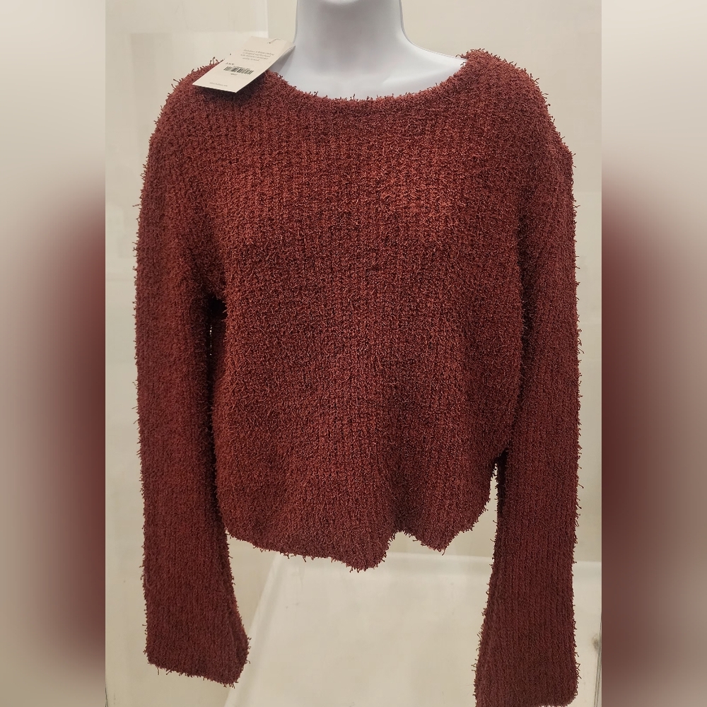 NWT Bohme Large balloon sleeve rust sweater